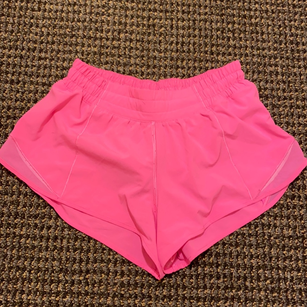 Lululemon Hotty Hot Shorts- hot pink